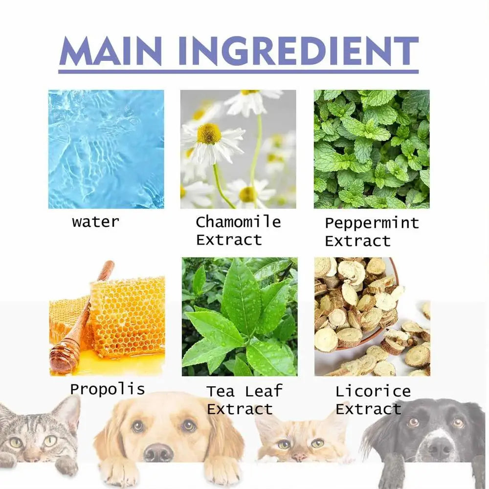 50Ml Pet Oral Cleanse Spray Dogs Mouth Fresh Teeth Clean Deodorant Prevent Calculus Remove Kitten Bad Breath Mouth Pet Supplies